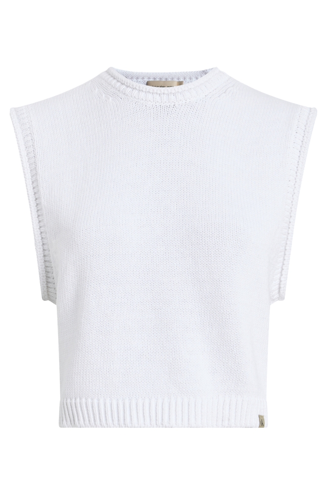 LINEN BLEND LOOSE SW J20J225226 BRILLIANT WHITE/STARFISH YAA
